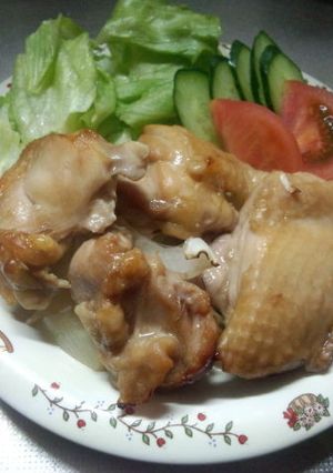 簡単鶏もも肉のめんつゆ漬け焼き-レシピのメイン写真
