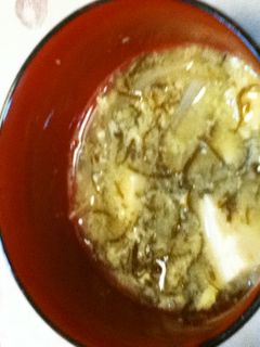 もやし・もずく・豆腐のお味噌汁-レシピのメイン写真