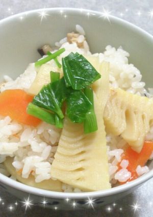 簡単♡たけのこご飯☆五目ご飯☆混ぜご飯-レシピのメイン写真