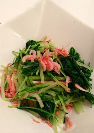 桜えびと水菜のお浸し-レシピのメイン写真