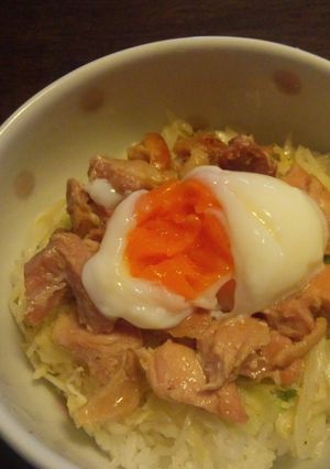 焼き鳥缶とキャベツで☆簡単丼ぶり-レシピのメイン写真