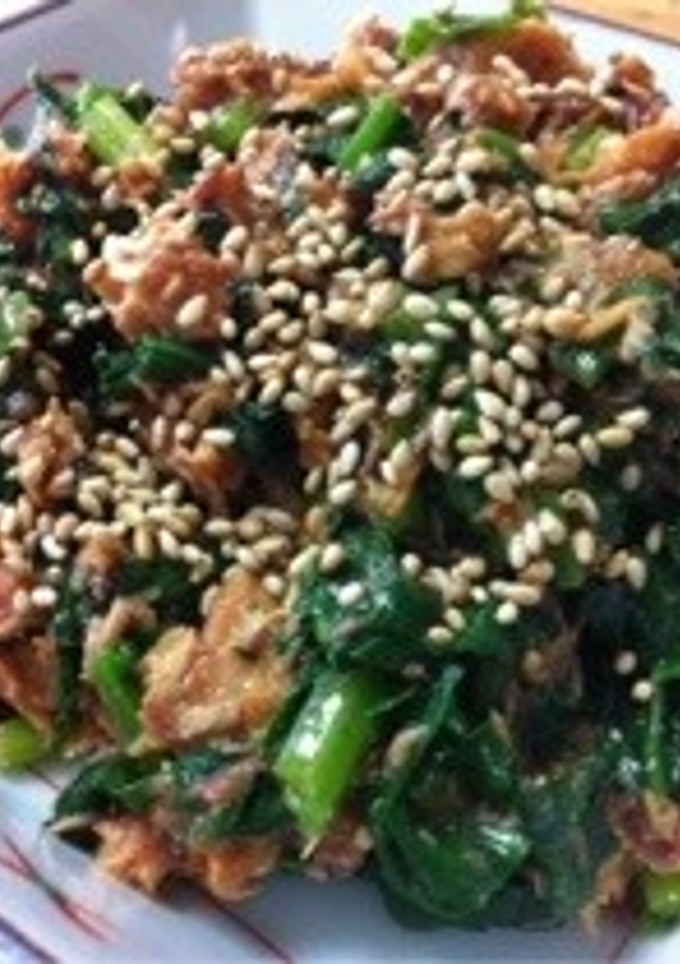 さば缶の青野菜和え-レシピのメイン写真