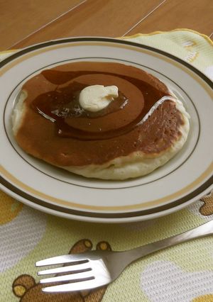 ひとり分ホットケーキ-レシピのメイン写真
