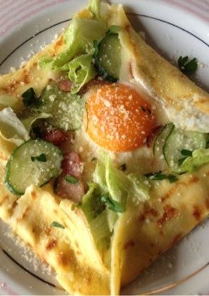 クレープのお食事ガレット-レシピのメイン写真