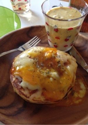 パンケーキリメイク★クロックマダム風-レシピのメイン写真