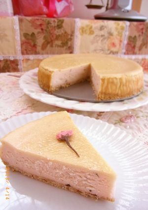 桜のチーズケーキ☆.｡.：*･゜-レシピのメイン写真