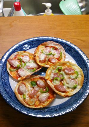餃子の皮ピザ-レシピのメイン写真