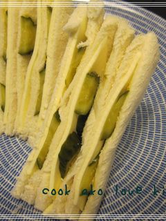 きゅうりのぬか漬け❤サンドイッチ-レシピのメイン写真