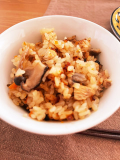 干しえのき☆乾燥えのきとたけのこご飯-レシピのメイン写真