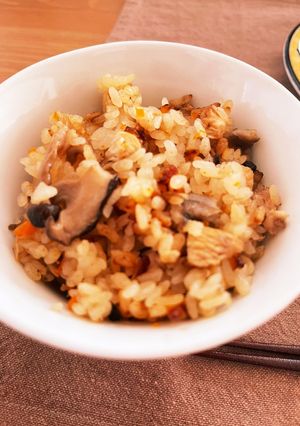 干しえのき☆乾燥えのきとたけのこご飯-レシピのメイン写真