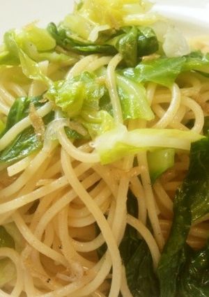 春☆キャベツと桜エビのパスタ-レシピのメイン写真