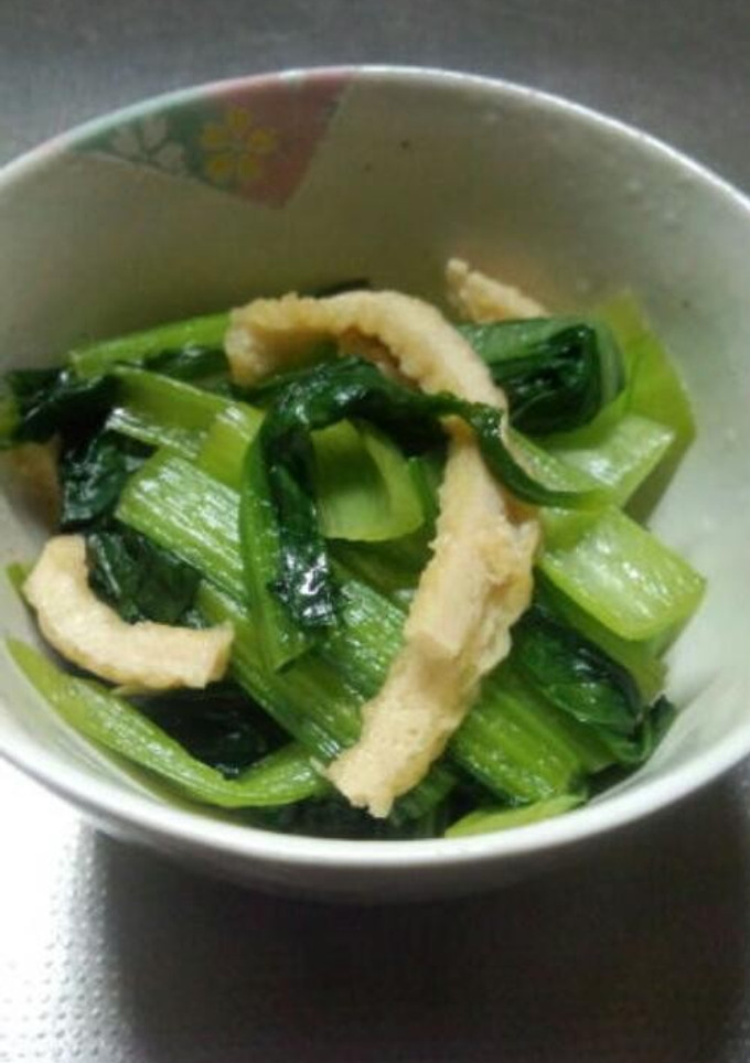 小松菜と薄揚げの炒め煮-レシピのメイン写真