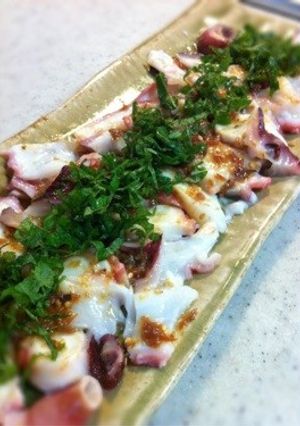 たこの梅しそカルパッチョ-レシピのメイン写真