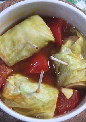 簡単ロールキャベツ(カレー風味)-レシピのメイン写真