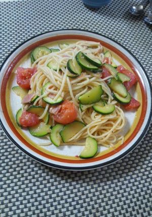 トマトとズッキーニのパスタ-レシピのメイン写真