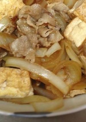 豚肉でつくる肉豆腐-レシピのメイン写真