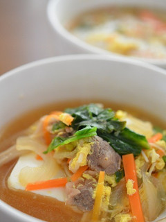 糖質オフ!牛野菜スープon the 豆腐-レシピのメイン写真