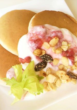 卵不使用♪　苺のパンケーキ-レシピのメイン写真
