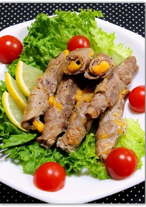 簡単♥巻いて焼くだけ！豚肉チーズ巻き-レシピのメイン写真