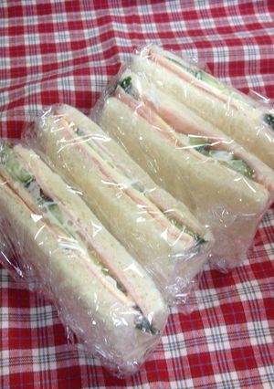 普通のサンドイッチ-レシピのメイン写真