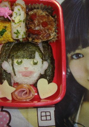 キャラ弁ひじきいり豆腐ハンバーグ弁当-レシピのメイン写真