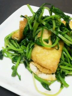 豆苗と油揚げのささっと炒め☆-レシピのメイン写真