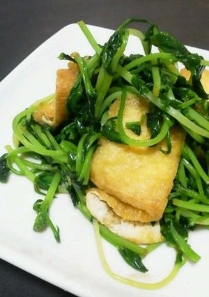 豆苗と油揚げのささっと炒め☆-レシピのメイン写真