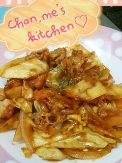 ☆野菜炒めをケチャップで☆-レシピのメイン写真