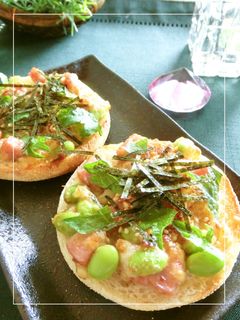 厚切りハムと枝豆のコロコロ和マフィン-レシピのメイン写真
