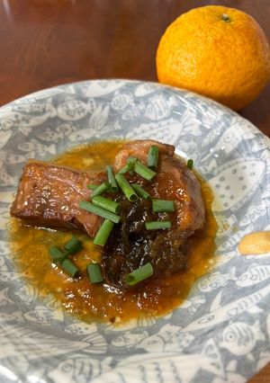 夏みかんジャムで豚バラ角煮-レシピのメイン写真