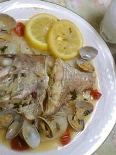 レモン風味のアクアパッツァ-レシピのメイン写真