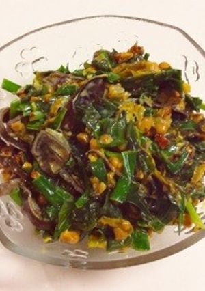 栄養まんてん★納豆と高菜漬のネバサラダ★-レシピのメイン写真