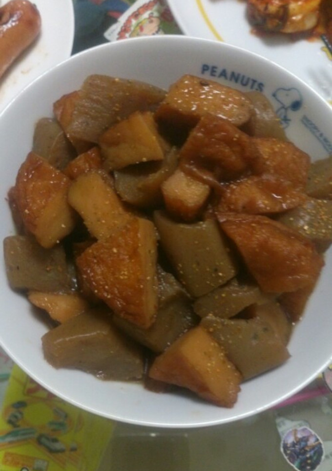 ＊蒟蒻とさつま揚げの煮物＊-レシピのメイン写真