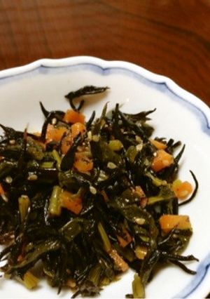 お弁当に♡カブの葉とひじきの煮物-レシピのメイン写真