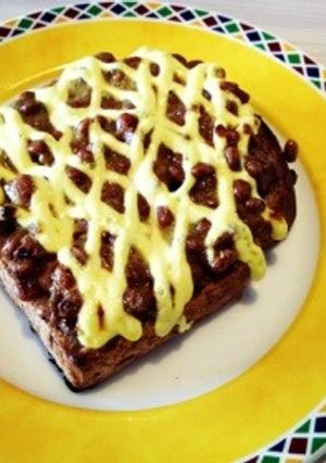 簡単☆納豆マヨトースト-レシピのメイン写真