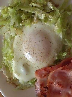目玉焼き with キャベツ-レシピのメイン写真