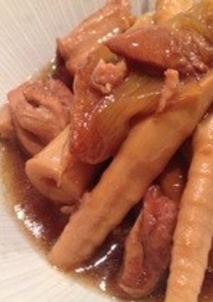 鶏とシャキシャキ姫筍の煮物-レシピのメイン写真