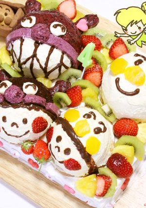 バイキンマンと一緒♪レオのお誕生日ケーキ-レシピのメイン写真