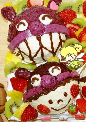 バイキンマンとレオの3Dケーキ-レシピのメイン写真