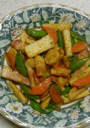 長芋とベーコンのカレー炒め-レシピのメイン写真