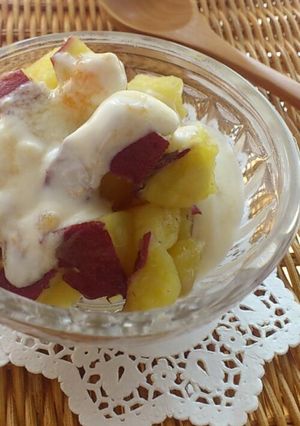 ♥おさつヨーグルト♥ダイエット朝食軽食に-レシピのメイン写真