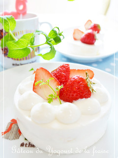◆1歳誕生日に♬ヨーグルトでデコケーキ-レシピのメイン写真