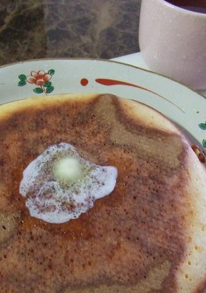 ふわふわしっとり♪１人分のホットケーキ-レシピのメイン写真