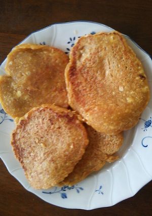 離乳食 野菜ジュースと豆腐のﾊﾟﾝｹｰｷ-レシピのメイン写真