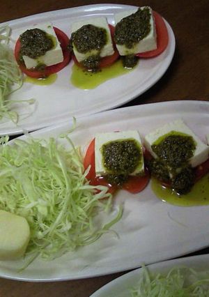 お豆腐のカプレーゼ-レシピのメイン写真