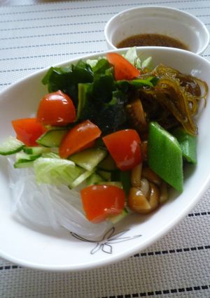 ヘルシー♪ちゅるちゅるサラダ-レシピのメイン写真