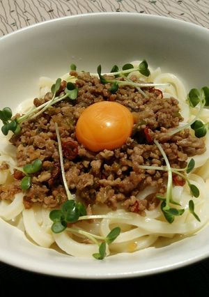 豚ひき肉のおいしいうどん★混ぜ麺-レシピのメイン写真
