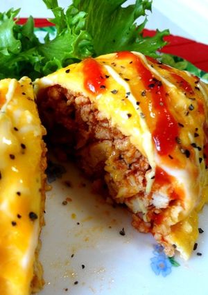 豆腐deなんちゃってオムライス♪-レシピのメイン写真
