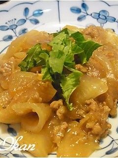大根と豚ミンチの炒め物-レシピのメイン写真