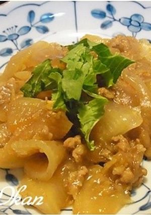 大根と豚ミンチの炒め物-レシピのメイン写真